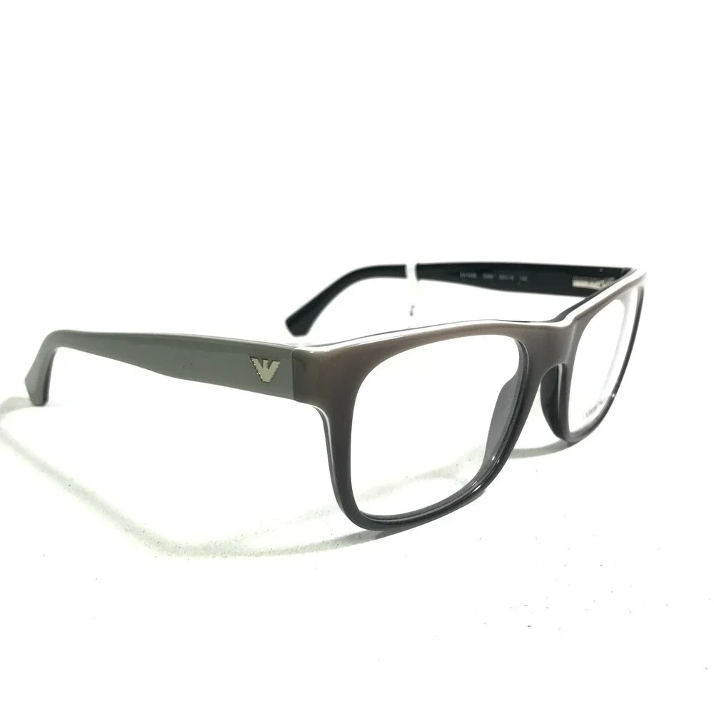Emporio Armani Eyeglasses Frames EA3056 5346 Black Grey Square 52-19-140